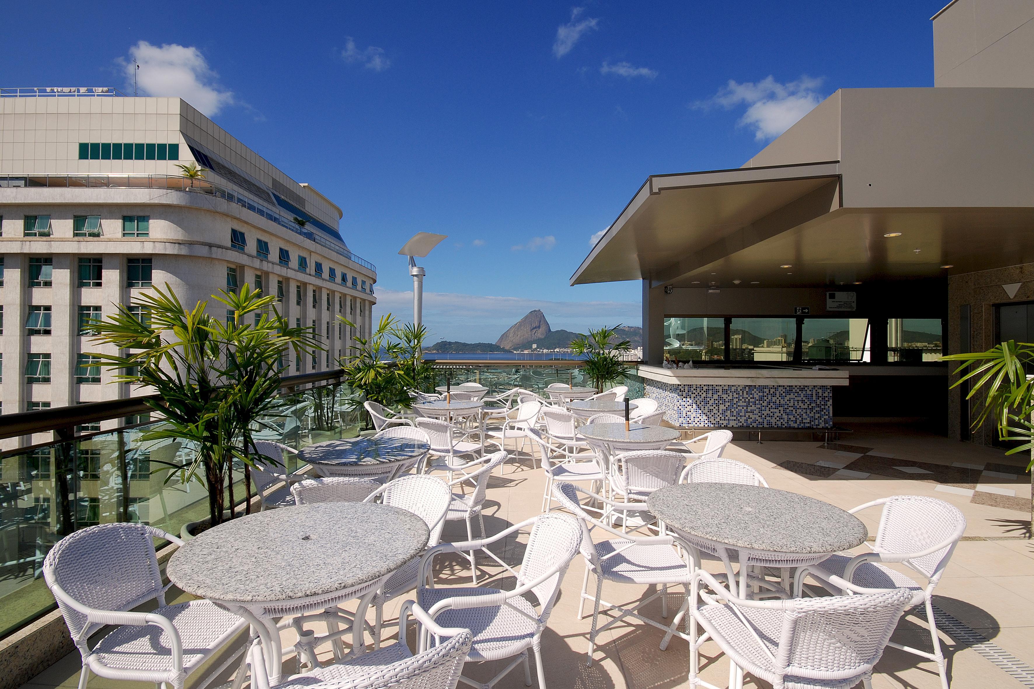 Hotel Atlântico Business Centro Rio de Janeiro Exterior foto Rooftop terrace of a hotel in Rio de Janeiro