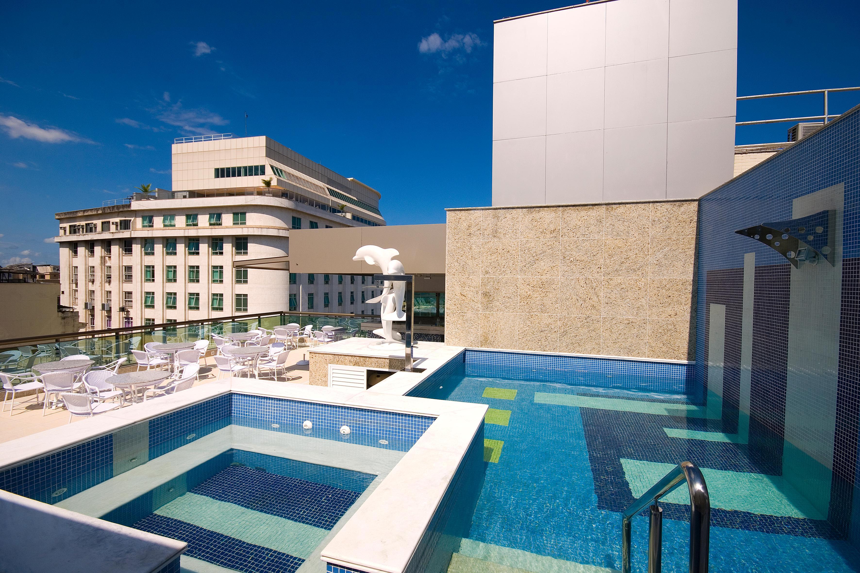 Hotel Atlântico Business Centro Rio de Janeiro Exterior foto Rooftop swimming pool